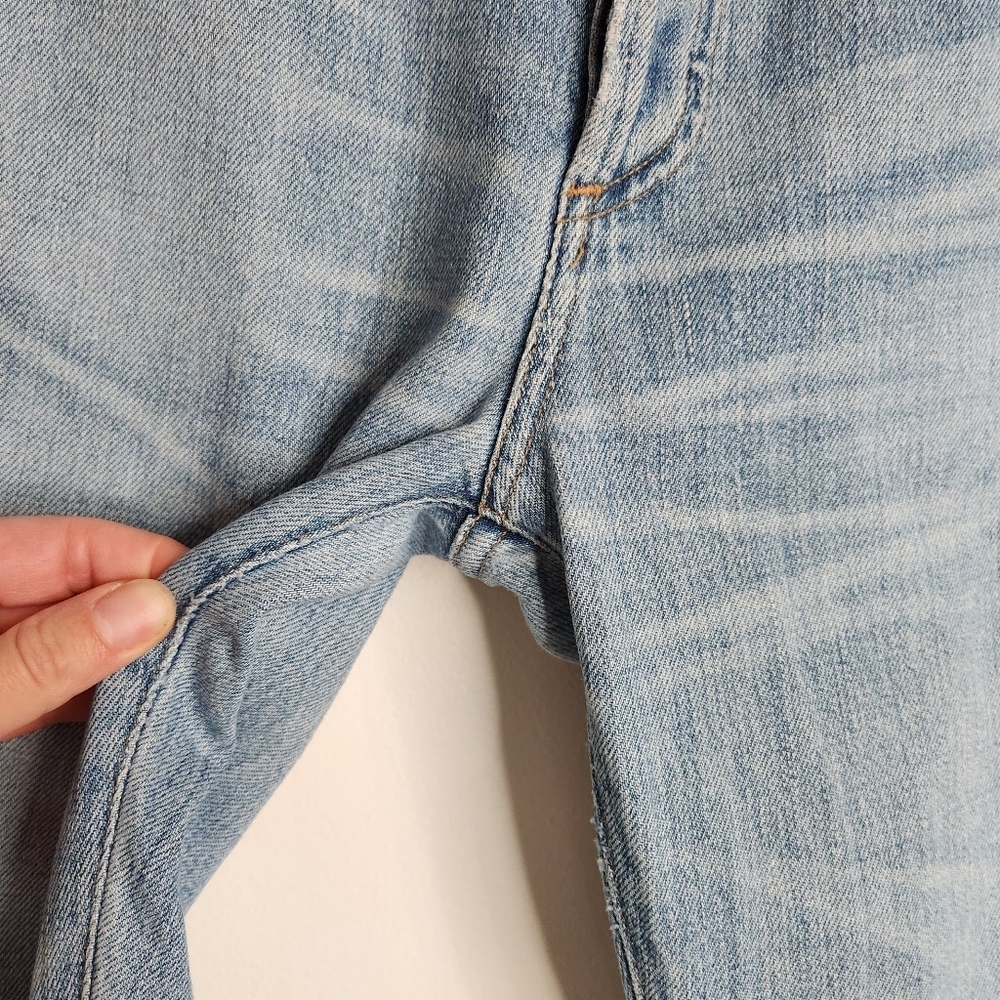 Citizens Of Humanity Torn Wash Liya High Rise Classic Fit Crop Jeans Size 28 - Picture 6 of 14